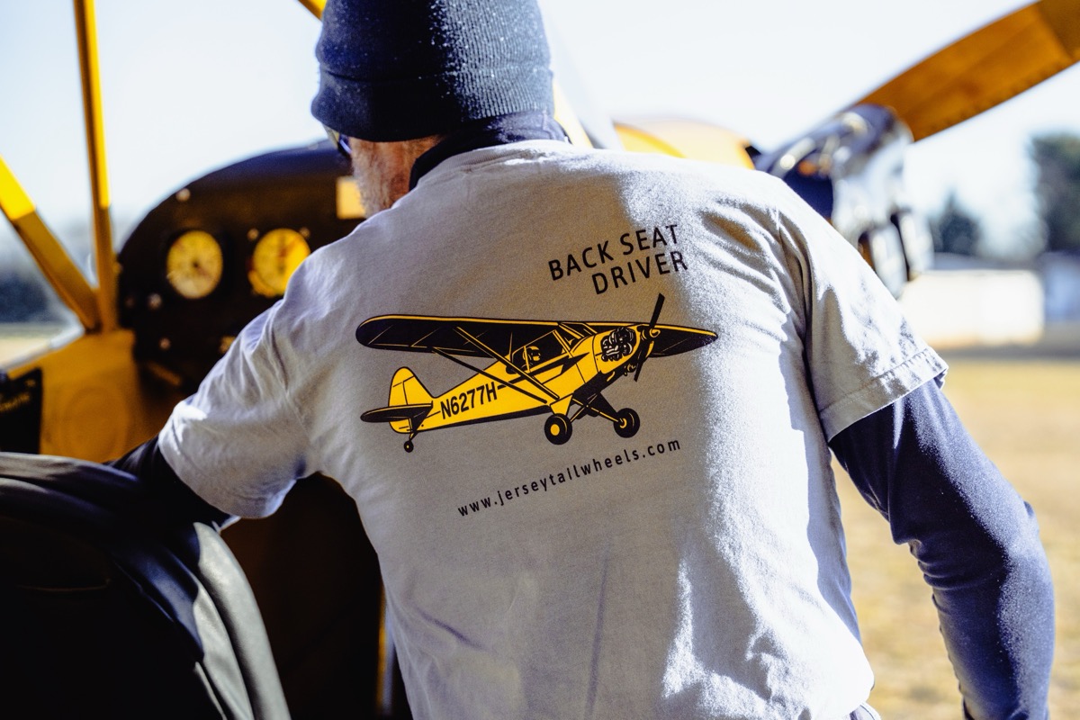 Back Seat Driver J-3 Cub Tee